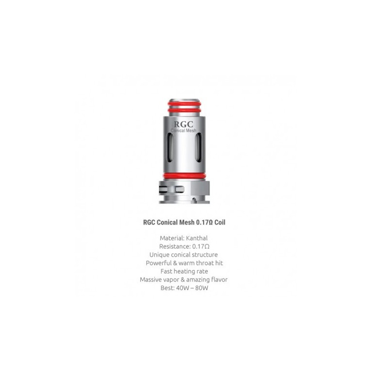 5x Résistances RPM80 RGC Coil / Smoktech