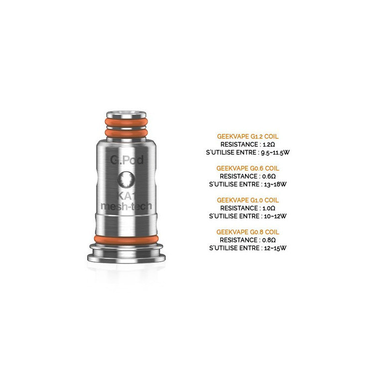 5x Résistances G Coil / Geekvape