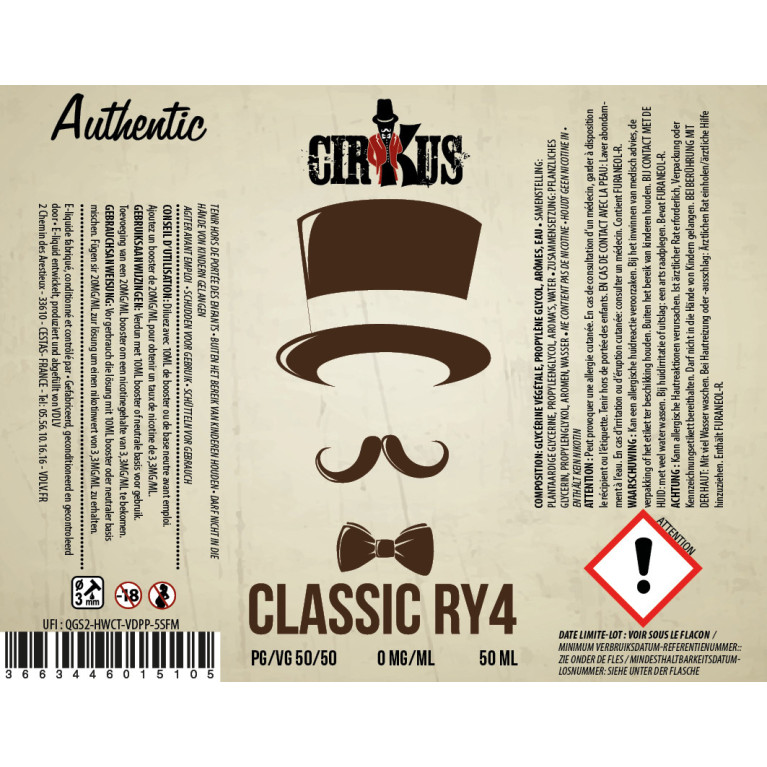 Classic RY4 /  Edition 50ml / Cirkus Authentic