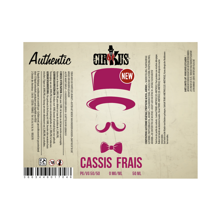 Cassis Frais / Edition 50ml / Cirkus Authentic