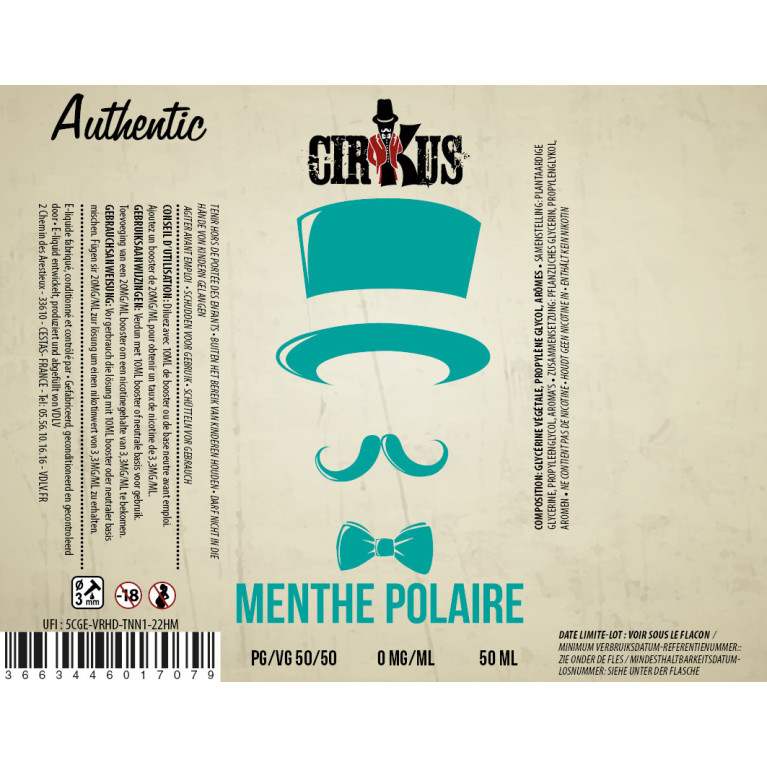 Menthe Polaire / Edition 50ml / Authentic Cirkus / VDLV