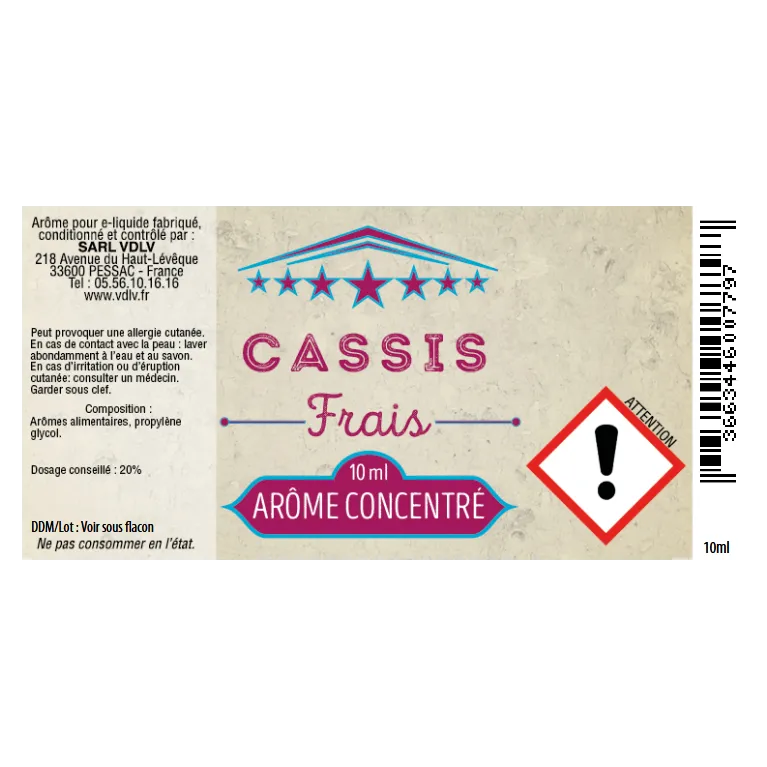 Arôme Cassis Frais par Cirkus