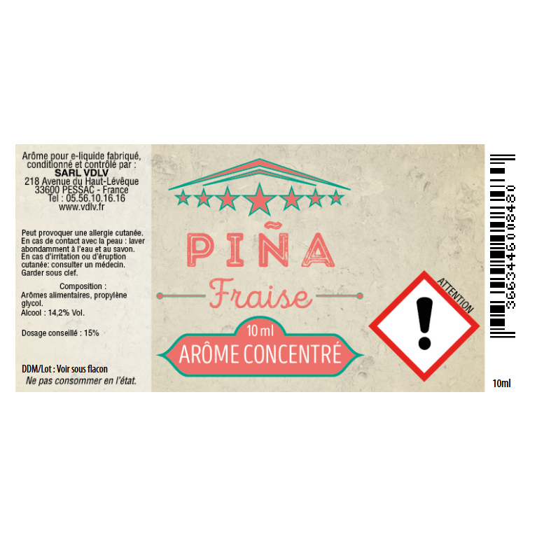 Authentic Cirkus - Pina Fraise (Arôme concentré)