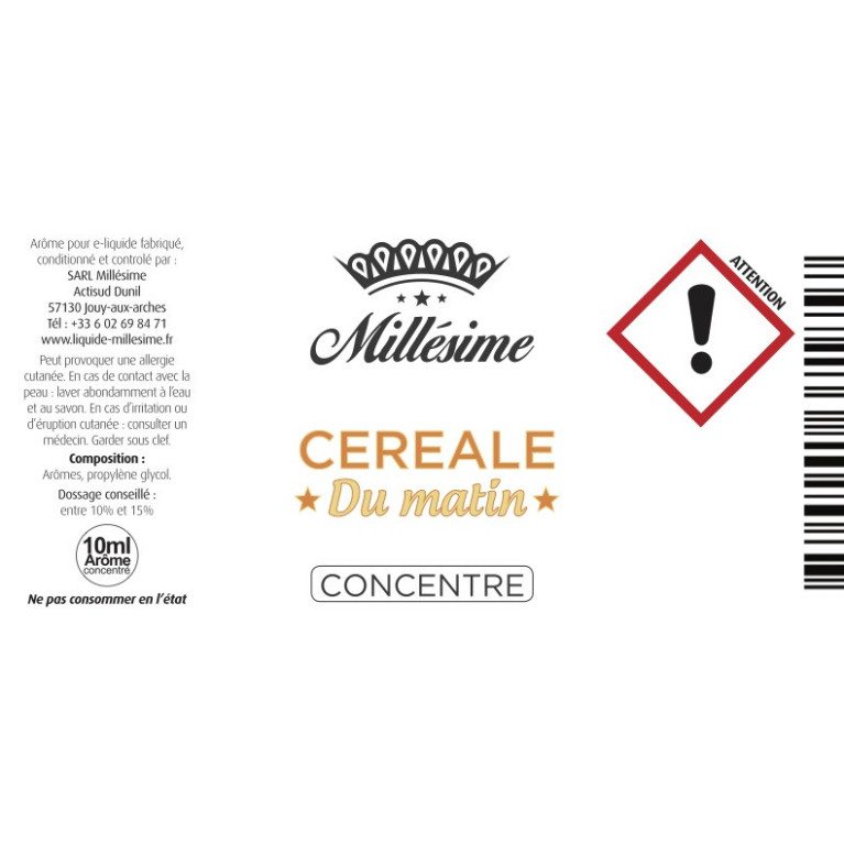 Concentré Céréale du matin / Millésime