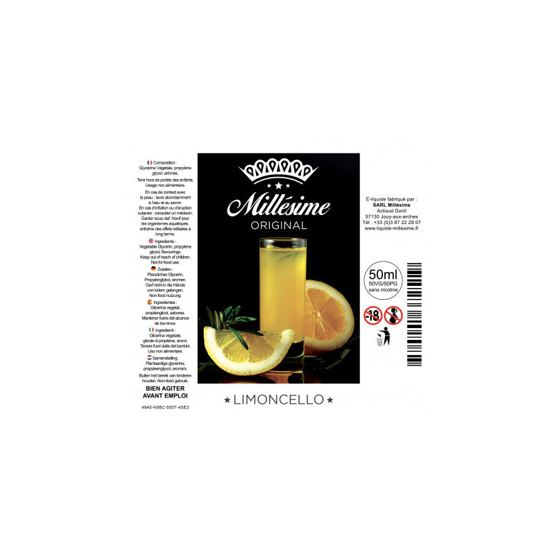 Eliquide limoncello 50ml / Millésime