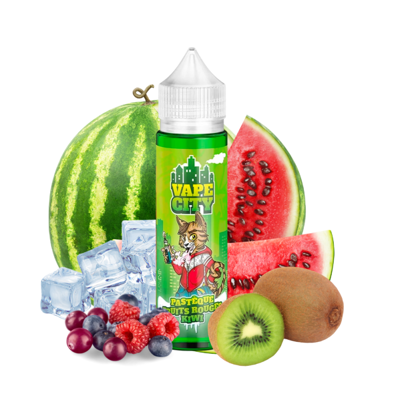 Eliquide Pastèque Fruits Rouges Kiwi  / Vape City