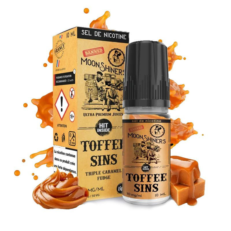 Moon Shiners : Toffee Sins 10ml SALT / Le French Liquide