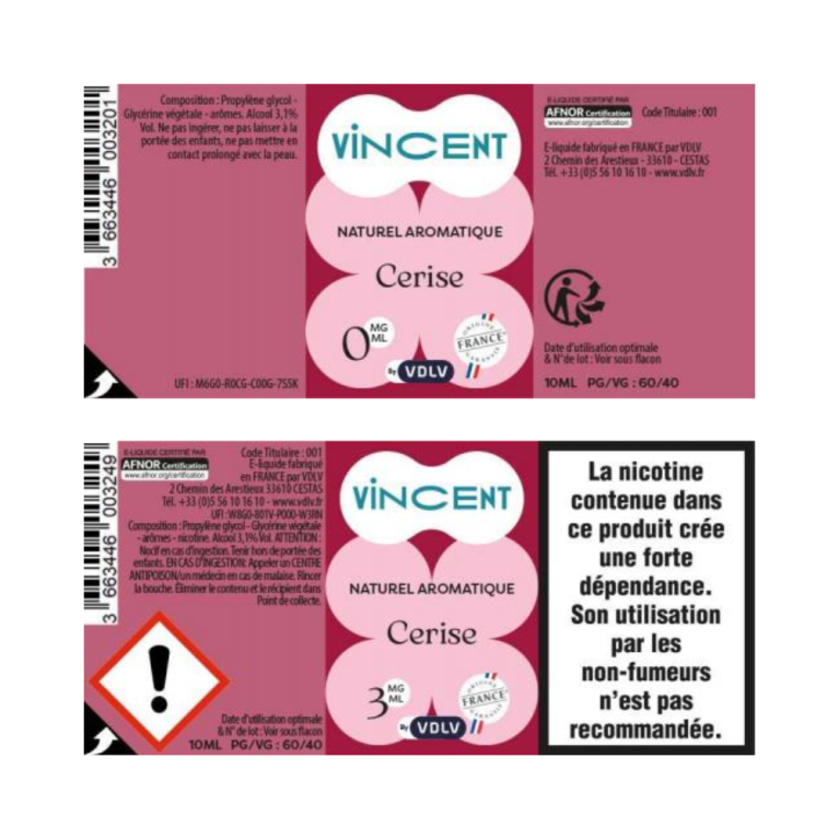 E-liquide Cerise / Vincent