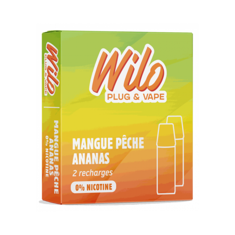 2x Recharges Mangue Pêche Ananas / Wilo Vape