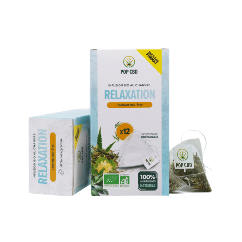 Infusion CBD Bio – Relaxation – 12 sachets / Pop CBD