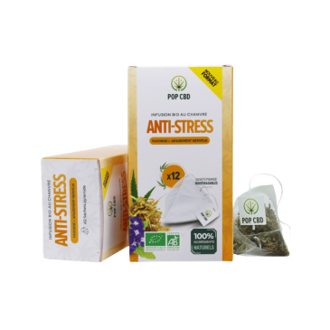 Infusion CBD Bio – Anti Stress – 12 sachets / Pop CBD