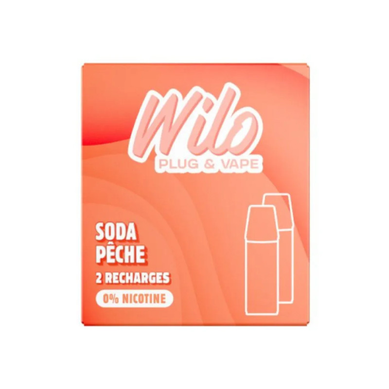 2x recharges Soda Pêche / Wilo Vape