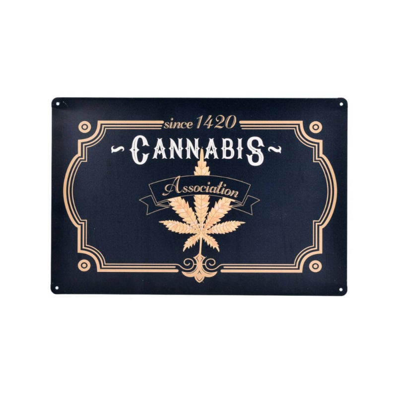 Plaque décorative Cannabis Association