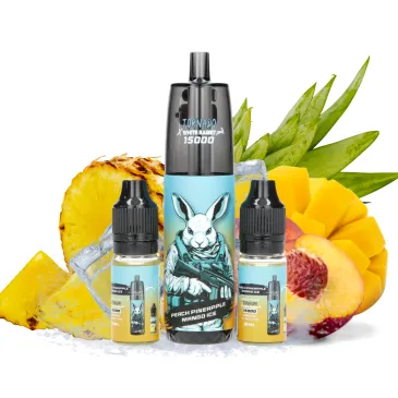 Puff Peach Pineapple Mango Ice / 15000 puffs / Tornado White Rabbit