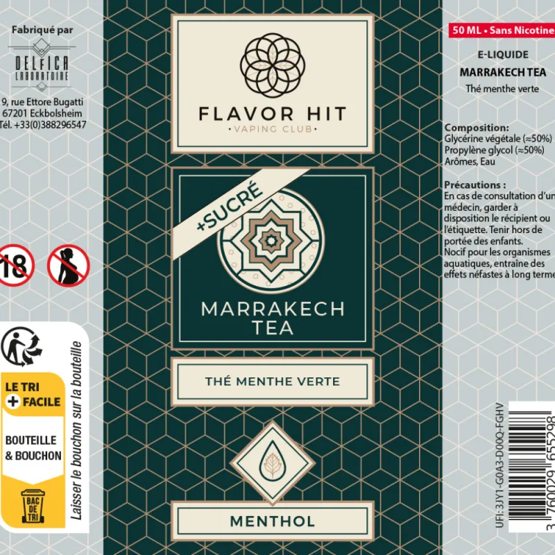 Eliquide Marrakech Tea +sucré / Flavor Hit