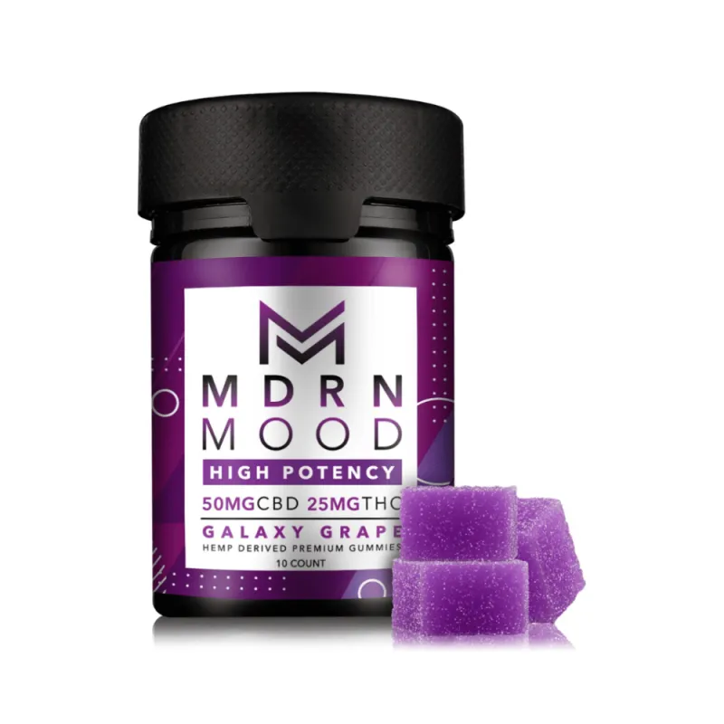 10 Gummies CBD & THC - 25 mg - Galaxy Grape / MDRN MOOD