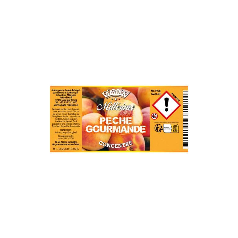 Concentré Pêche gourmande / Millésime