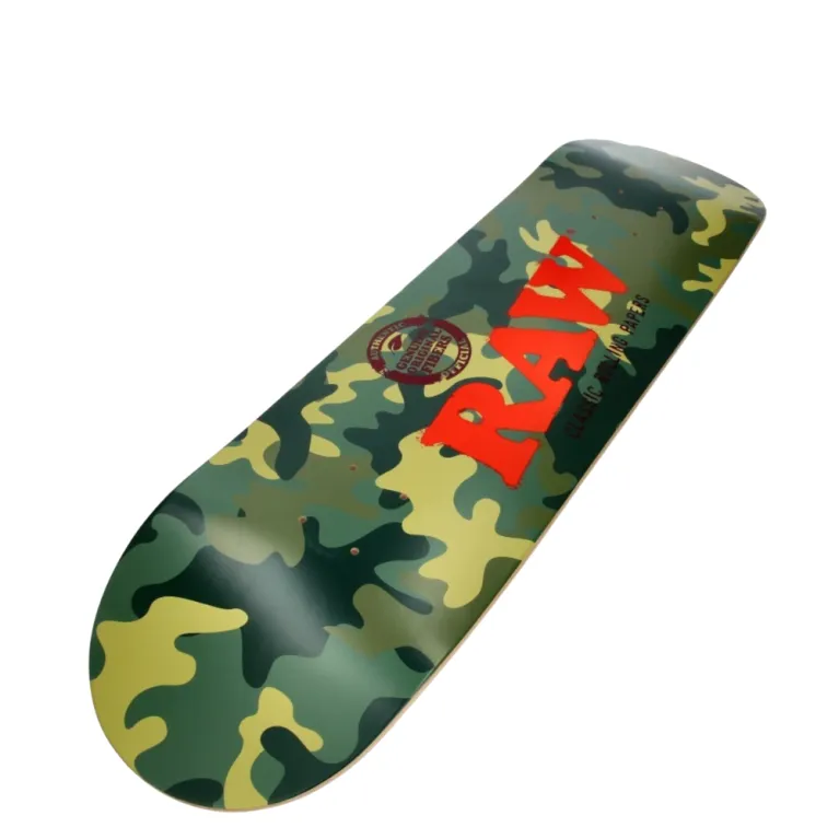 Deck Skateboard RAW Camo and Black / RAW