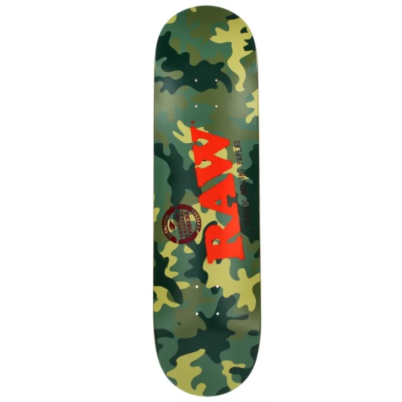 Deck Skateboard RAW Camo and Black / RAW