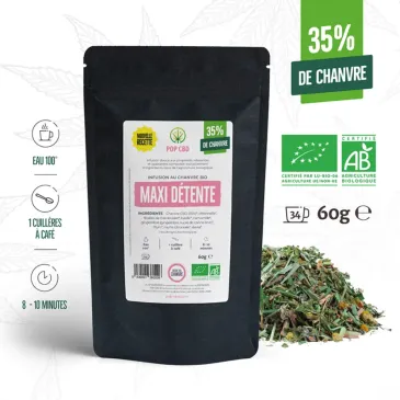 Infusion CBD Bio Maxi Détente / Pop CBD