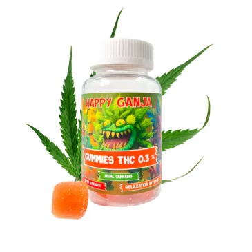 Gummies THC 0,3% Happy Ganja (Pot de 25)