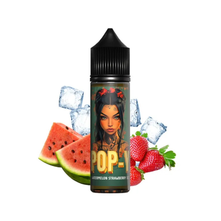 E-liquide POP-Y / 50 ml / Watermelon Strawberry Ice